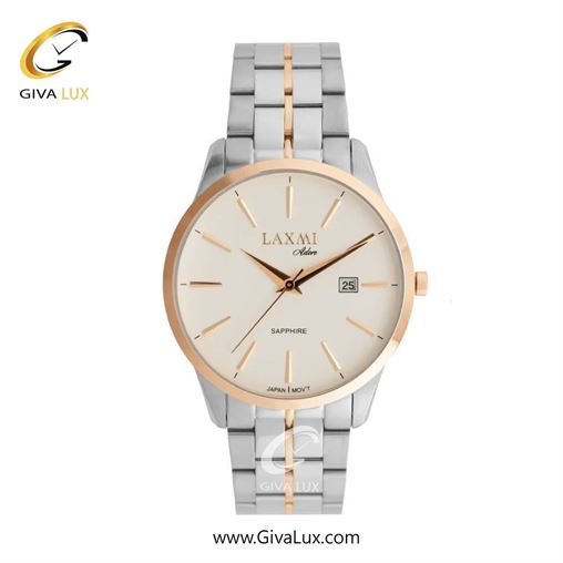 ساعت مچی اورجینال مردانه لاکسمی رزگلد | نقره ای-رزگلد| سفید| کد رفرنس 8572-1G