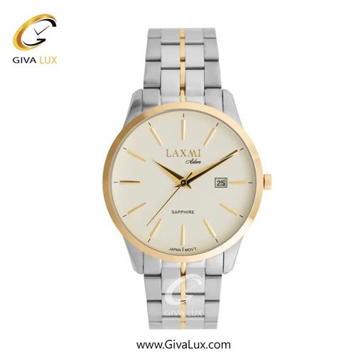 ساعت مچی اورجینال مردانه لاکسمی طلایی | نقره ای-طلایی| کرم| کد رفرنس 8572-2G