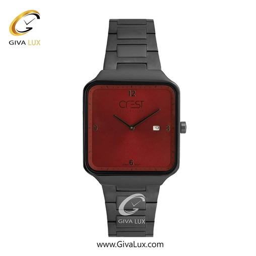 ساعت مچی اورجینال مردانه کرست تیتانیوم | تیتانیوم| زرشکی| کد رفرنس Crest 9053-7