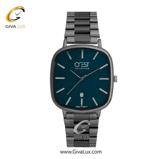 ساعت مچی اورجینال مردانه کرست تیتانیوم | مشکی-تیتانیوم(زغالی)| سرمه ای| کد رفرنس Crest 9079-11