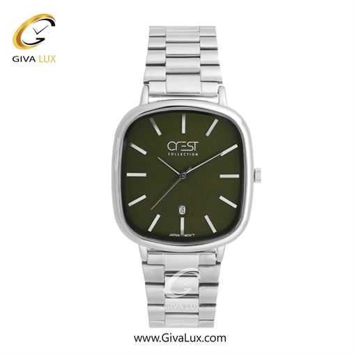 ساعت مچی اورجینال مردانه کرست نقره ای | نقره ای| زیتونی| کد رفرنس Crest 9079-4