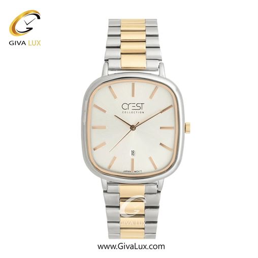 ساعت مچی اورجینال مردانه کرست نقره ای | نقره ای-طلایی| نقره ای| کد رفرنس Crest 9079-8