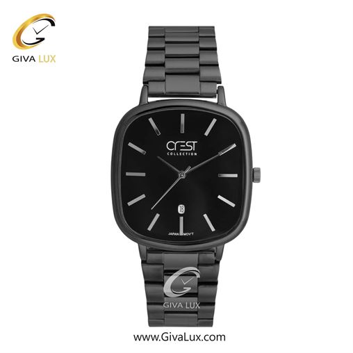 ساعت مچی اورجینال مردانه کرست مشکی | مشکی| مشکی| کد رفرنس Crest 9079-9