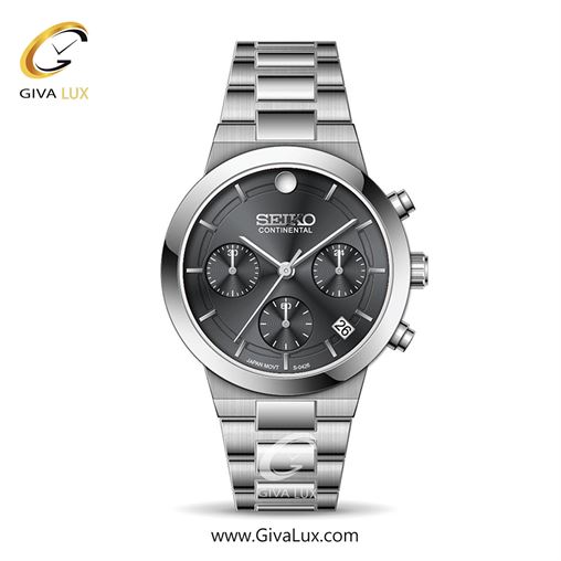 ساعت مچی اورجینال زنانه سیکو (کانتیننتال) | Seiko (Continental)  سه موتوره کرنوگراف نقره ای | نقره ای| دودی|تیتانیوم| کد رفرنس 0426