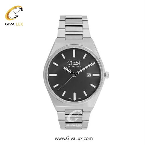 ساعت مچی اورجینال زنانه کرست نقره ای | نقره ای| مشکی| کد رفرنس Crest 6288-5