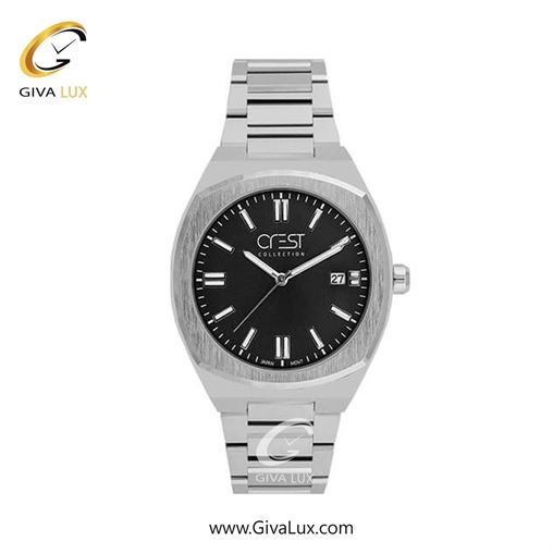 ساعت مچی اورجینال زنانه کرست نقره ای | نقره ای| مشکی| کد رفرنس Crest 6293-2