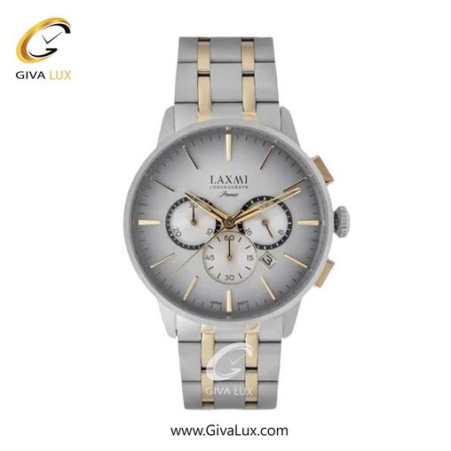ساعت مچی اورجینال زنانه لاکسمی سه موتوره کرنوگراف نقره ای | طلایی-نقره ای| نقره ای| کد رفرنس  8119-5L