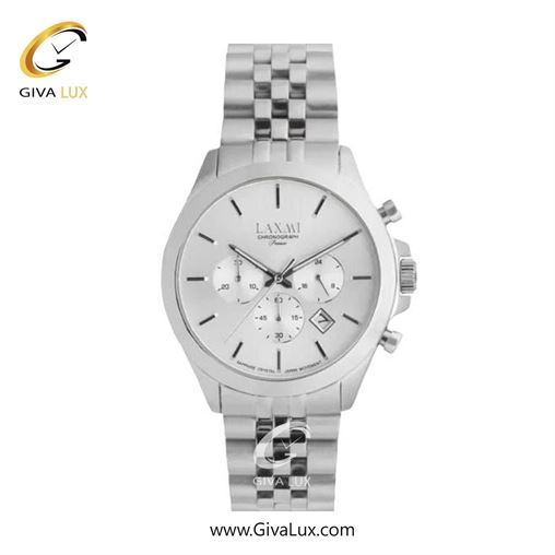 ساعت مچی اورجینال زنانه لاکسمی سه موتوره کرنوگراف نقره ای | نقره ای| نقره ای| کد رفرنس 8517-1L