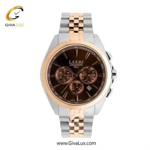 ساعت مچی اورجینال زنانه لاکسمی سه موتوره کرنوگراف طلایی | نقره ای-طلایی| قهوه ای| کد رفرنس 8544-18L