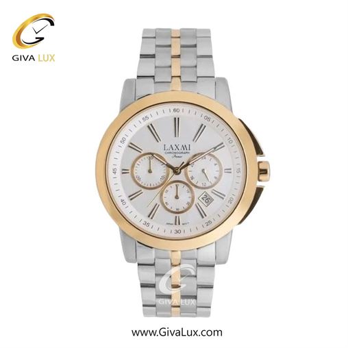 ساعت مچی اورجینال زنانه لاکسمی سه موتوره کرنوگراف طلایی | نقره ای-طلایی| نقره ای| کد رفرنس 8552-1L