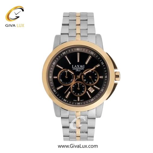 ساعت مچی اورجینال زنانه لاکسمی سه موتوره کرنوگراف طلایی | طلایی-نقره ای| مشکی| کد رفرنس 8552-6L