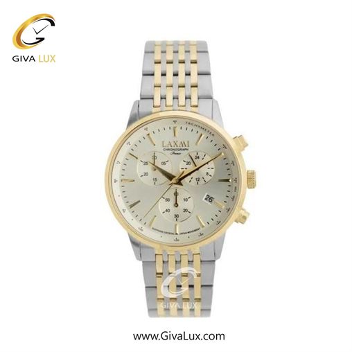 ساعت مچی اورجینال زنانه لاکسمی سه موتوره کرنوگراف طلایی | نقره ای-طلایی| نقره ای| کد رفرنس 8562-2L