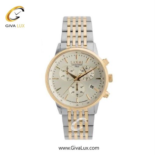 ساعت مچی اورجینال زنانه لاکسمی سه موتوره کرنوگراف رزگلد | نقره ای-رزگلد| نقره ای| کد رفرنس 8562-3L