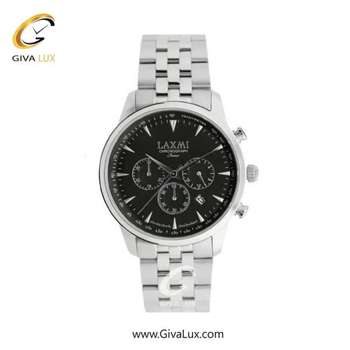 ساعت مچی اورجینال زنانه لاکسمی سه موتوره کرنوگراف نقره ای | نقره ای| مشکی| کد رفرنس 8563-7L