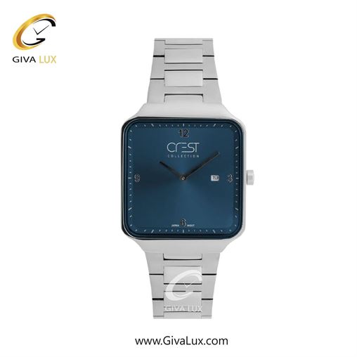 ساعت مچی اورجینال زنانه کرست نقره ای | نقره ای| سرمه ای| کد رفرنس Crest 9053-5