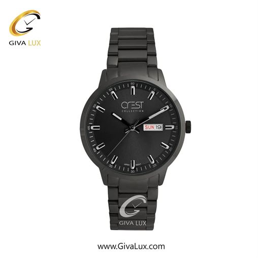 ساعت مچی اورجینال زنانه کرست مشکی | مشکی| مشکی| کد رفرنس Crest 9055-5