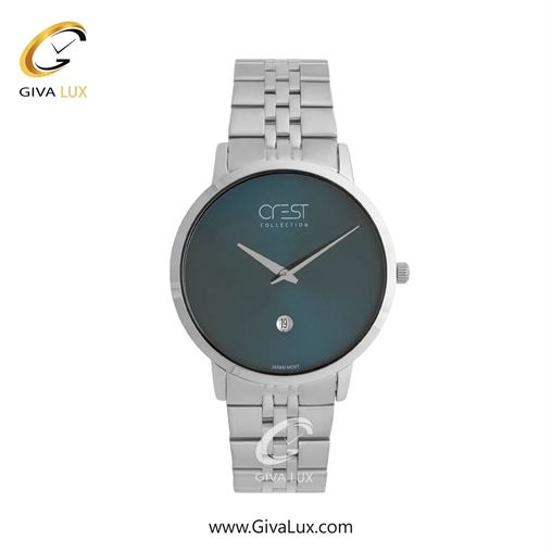 ساعت مچی اورجینال زنانه کرست نقره ای | نقره ای| سرمه ای| کد رفرنس Crest 9077-2