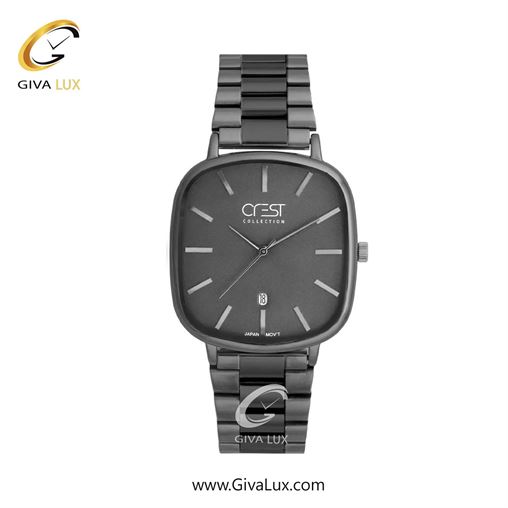 ساعت مچی اورجینال زنانه کرست تیتانیوم | مشکی-تیتانیوم(زغالی)| دودی|تیتانیوم| کد رفرنس Crest 9079-10