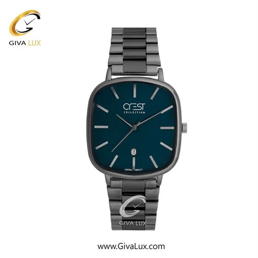 ساعت مچی اورجینال زنانه کرست تیتانیوم | مشکی-تیتانیوم(زغالی)| سرمه ای| کد رفرنس Crest 9079-11