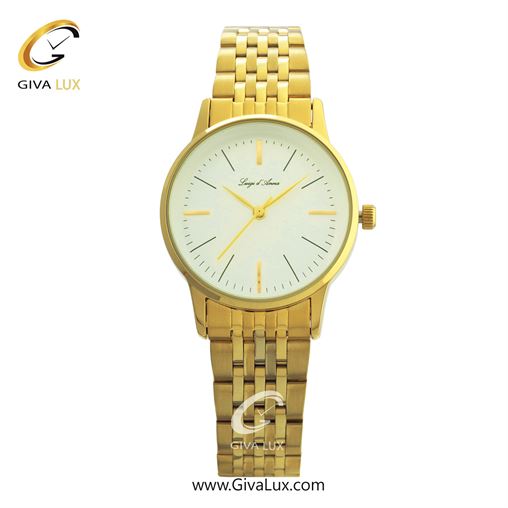 ساعت مچی اورجینال LdA زنانه طلایی | طلایی | سفید صدفی | کد رفرنس 2336