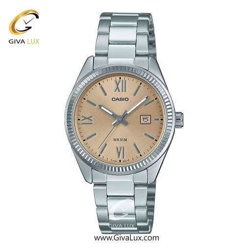 ساعت مچی اورجینال زنانه کاسیو Casio نقره ای | نقره ای| نارنجی| کد رفرنس LTP-1302DD-4A2