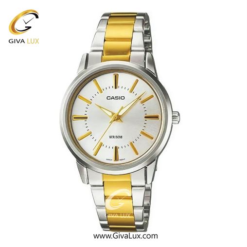ساعت مچی اورجینال زنانه کاسیو Casio نقره ای | طلایی-نقره ای| نقره ای| کد رفرنس LTP-1303SG-7A