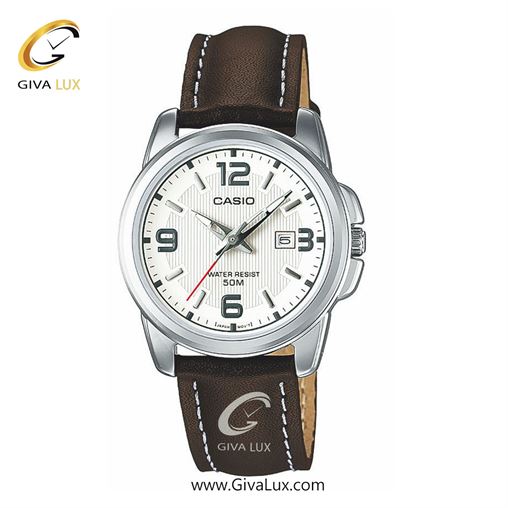 ساعت مچی اورجینال زنانه کاسیو Casio نقره ای | قهوه ای| سفید| کد رفرنس LTP-1314L-7AVDF