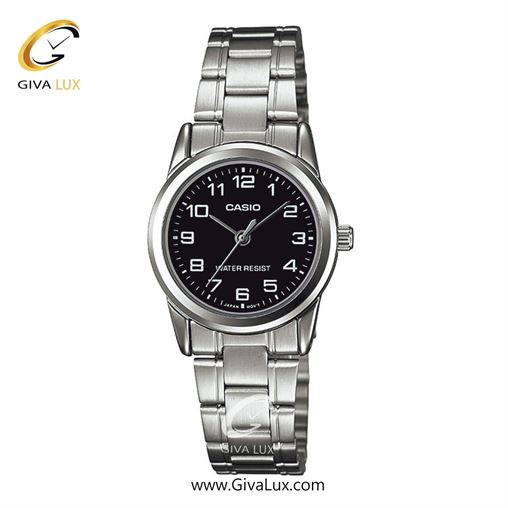 ساعت مچی اورجینال زنانه کاسیو Casio نقره ای | نقره ای| مشکی| کد رفرنس LTP-V001D-1BUDF