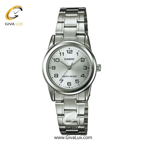 ساعت مچی اورجینال زنانه کاسیو Casio نقره ای | نقره ای| نقره ای| کد رفرنس LTP-V001D-7BUDF