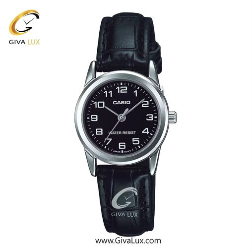ساعت مچی اورجینال زنانه کاسیو Casio نقره ای | مشکی| مشکی| کد رفرنس LTP-V001L-1BUDF