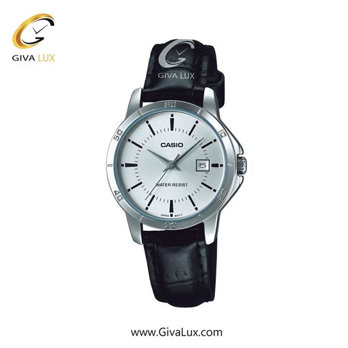 ساعت مچی اورجینال زنانه کاسیو Casio نقره ای | مشکی| نقره ای| کد رفرنس LTP-V004L-7A 