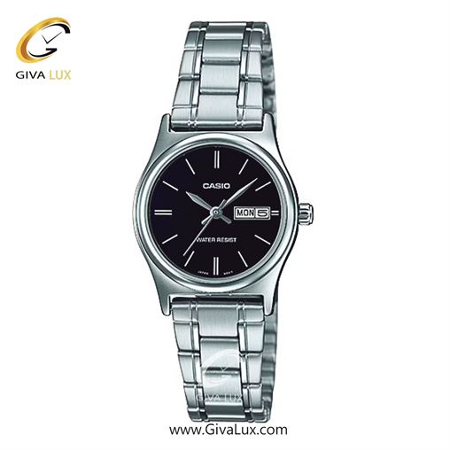 ساعت مچی اورجینال زنانه کاسیو Casio نقره ای | نقره ای| مشکی| کد رفرنس LTP-V006D-1B2UDF