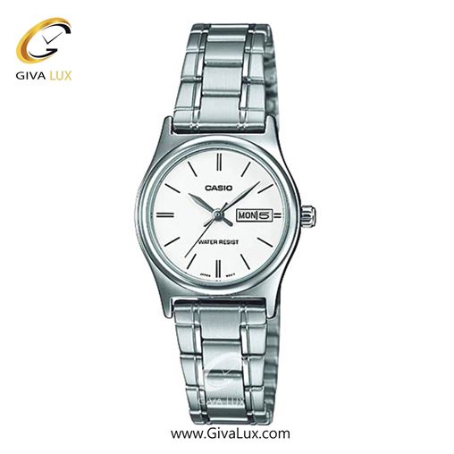 ساعت مچی اورجینال زنانه کاسیو Casio نقره ای | نقره ای| سفید| کد رفرنس LTP-V006D-7B2UDF