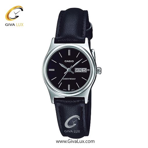 ساعت مچی اورجینال زنانه کاسیو Casio نقره ای | مشکی| مشکی| کد رفرنس LTP-V006L-1B2