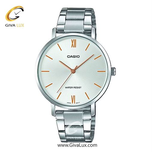 ساعت مچی اورجینال زنانه کاسیو Casio نقره ای | نقره ای| نقره ای| کد رفرنس LTP-VT01D-7BUDF