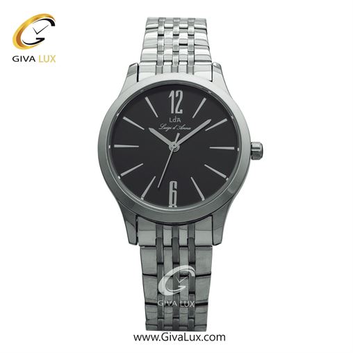 ساعت مچی اورجینال زنانه LdA | لوئیجی د آنا | Luigi d'Ana نقره ای | نقره ای| مشکی| کد رفرنس 2420