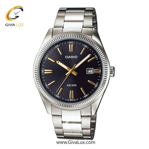 ساعت مچی اورجینال مردانه کاسیو Casio نقره ای | نقره ای| مشکی| کد رفرنس MTP-1302D-1A2VDF