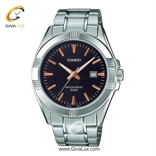ساعت مچی اورجینال مردانه کاسیو Casio نقره ای | نقره ای| مشکی| کد رفرنس MTP-1308D-1A2VDF
