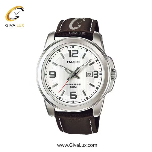 ساعت مچی اورجینال مردانه کاسیو Casio نقره ای | قهوه ای| سفید| کد رفرنس MTP-1314L-7A