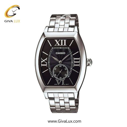 ساعت مچی اورجینال مردانه کاسیو Casio دو موتوره زیر ثانیه نقره ای | نقره ای| مشکی| کد رفرنس MTP-E114D-1ADF