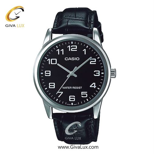 ساعت مچی اورجینال مردانه کاسیو Casio نقره ای | مشکی| مشکی| کد رفرنس MTP-V001L-1BUDF
