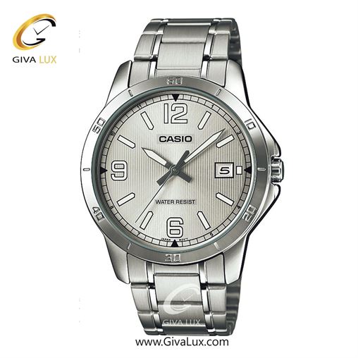 ساعت مچی اورجینال مردانه کاسیو Casio نقره ای | نقره ای| نقره ای| کد رفرنس MTP-V004D-7B2UDF