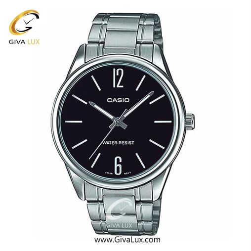ساعت مچی اورجینال مردانه کاسیو Casio نقره ای | نقره ای| مشکی| کد رفرنس MTP-V005D-1BUDF