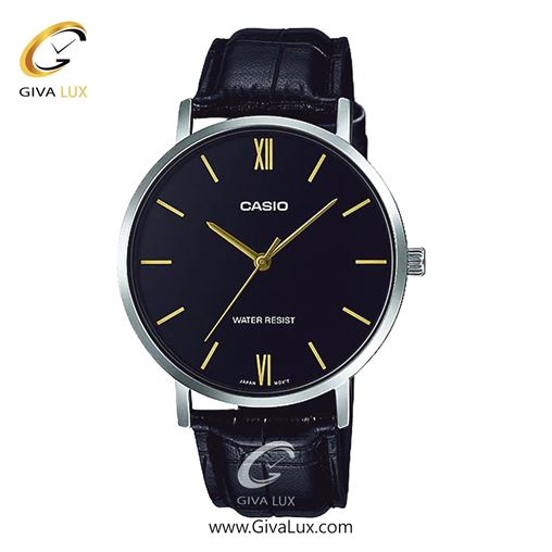 ساعت مچی اورجینال مردانه کاسیو Casio نقره ای | مشکی| مشکی| کد رفرنس MTP-VT01L-1BUDF
