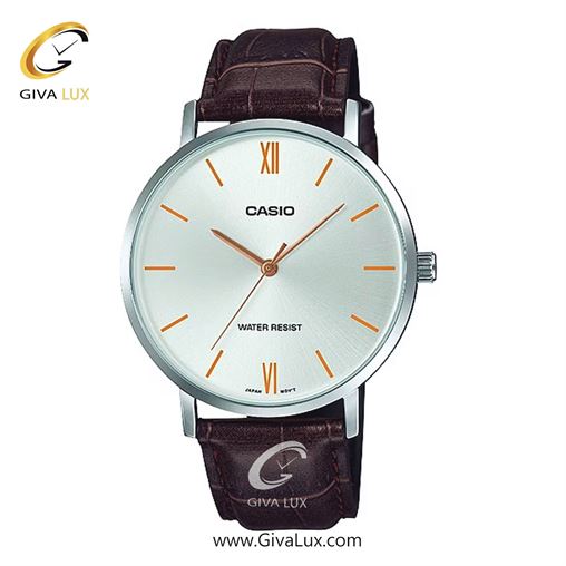 ساعت مچی اورجینال مردانه کاسیو Casio نقره ای | قهوه ای| نقره ای| کد رفرنس MTP-VT01L-7B2UDF