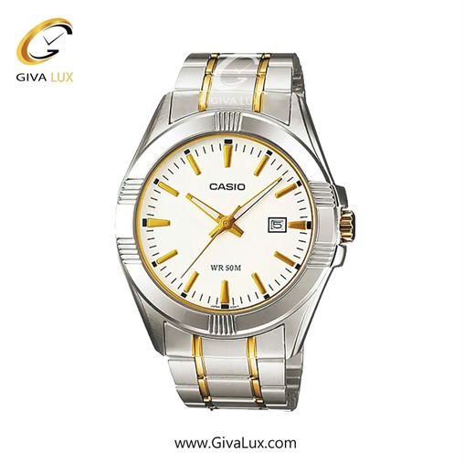ساعت مچی اورجینال مردانه کاسیو Casio نقره ای | نقره ای-طلایی| سفید| کد رفرنس MTP-1308SG-7AVDF