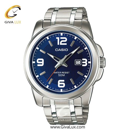 ساعت مچی اورجینال مردانه کاسیو Casio نقره ای | نقره ای| آبی| کد رفرنس MTP-1314D-2AVDF