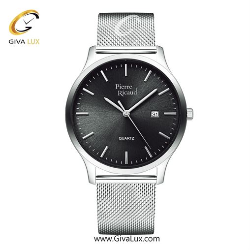 ساعت مچی اورجینال مردانه پی‌یر ریکورد  نقره ای | نقره ای| مشکی| کد رفرنس P91094.5114Q