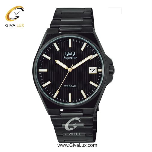 ساعت مچی اورجینال مردانه کیو اند کیو Q&Q مشکی | مشکی| مشکی| کد رفرنس S21A-008PY