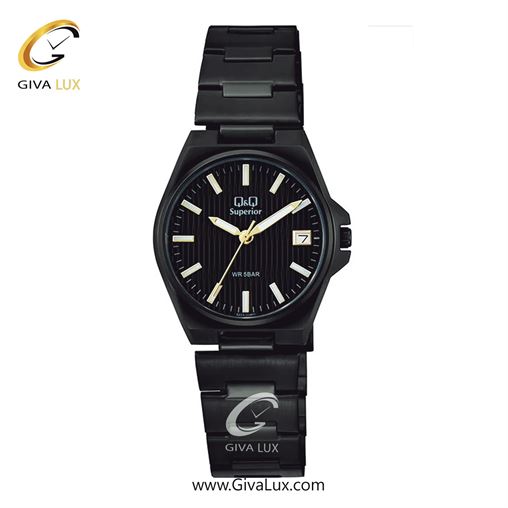 ساعت مچی اورجینال زنانه کیو اند کیو Q&Q مشکی | مشکی| مشکی| کد رفرنس S22A-008PY
